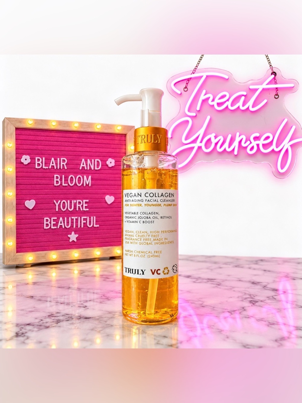 Truly Beauty Vegan Collagen Anti-Aging Facial Cleanser 8oz